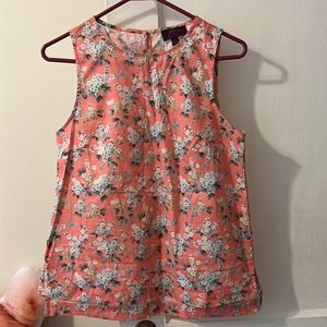 J crew size 2 pink flower tank